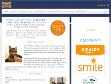 Tablet Screenshot of betterlifepets.com